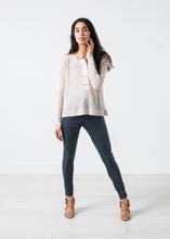 Load image into Gallery viewer, Elenaso Leather Trouser in Cool Grey