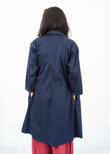 Load image into Gallery viewer, Sateen Trench in Navy