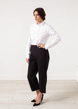 Load image into Gallery viewer, Wide Cropped Trouser in Black
