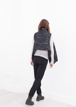 Load image into Gallery viewer, Quilted Mesh Waistcoat in Black/White
